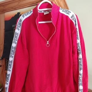 PINK QUARTER ZIP